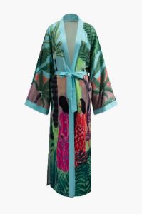 Tropical Print Belted Cover-up sold by Micas