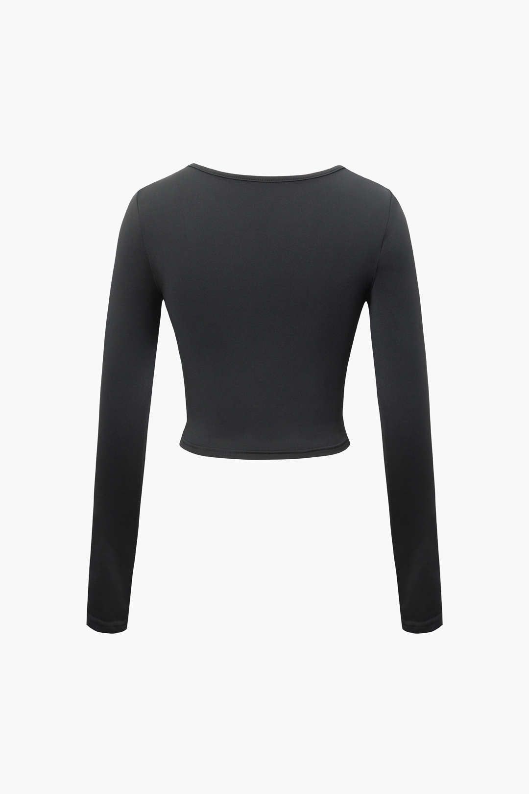 Solid Cut Out Front Long Sleeve Top sold by Micas product image thumbnail 3