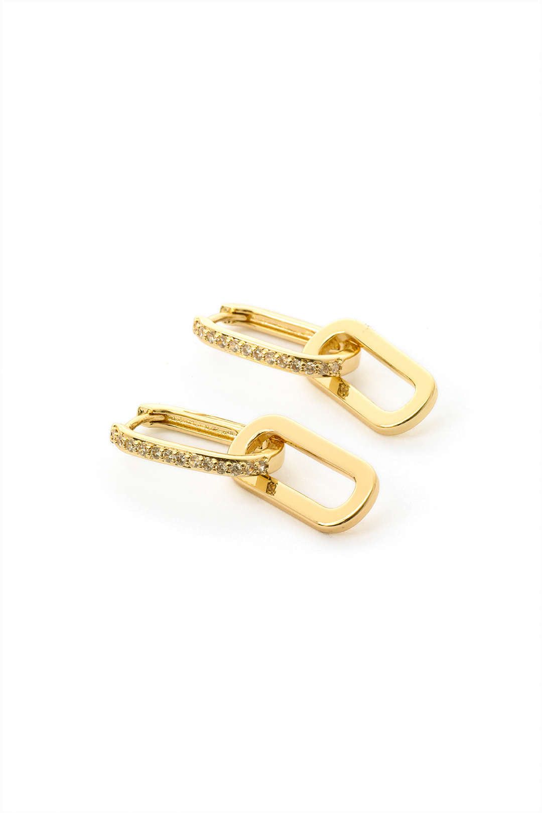 Cubic Zirconia Link Earrings sold by Micas product image thumbnail 2