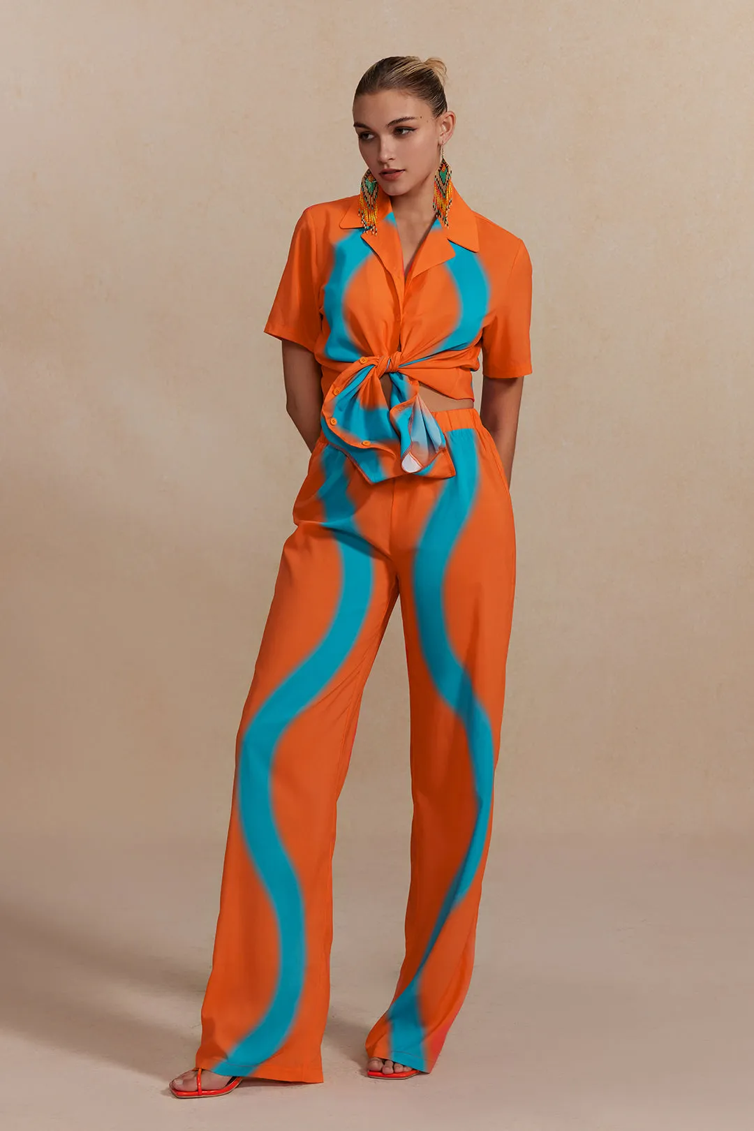 Abstract Print Trousers sold by Micas product image thumbnail 4