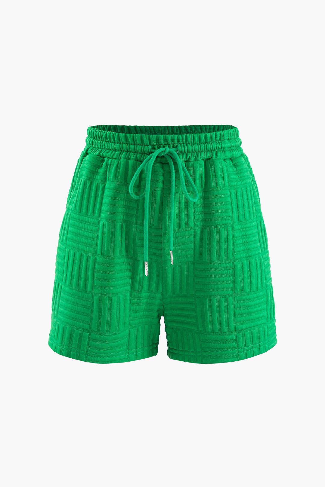 Textured Hooded T-Shirt And Drawstring Shorts Set sold by Micas product image thumbnail 3