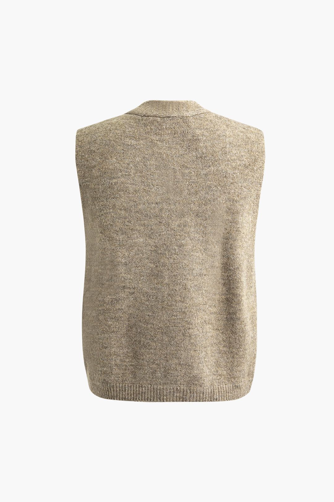 Knit Button Up Vest And Cardigan And Straight Leg Pants Set sold by Micas product image thumbnail 5