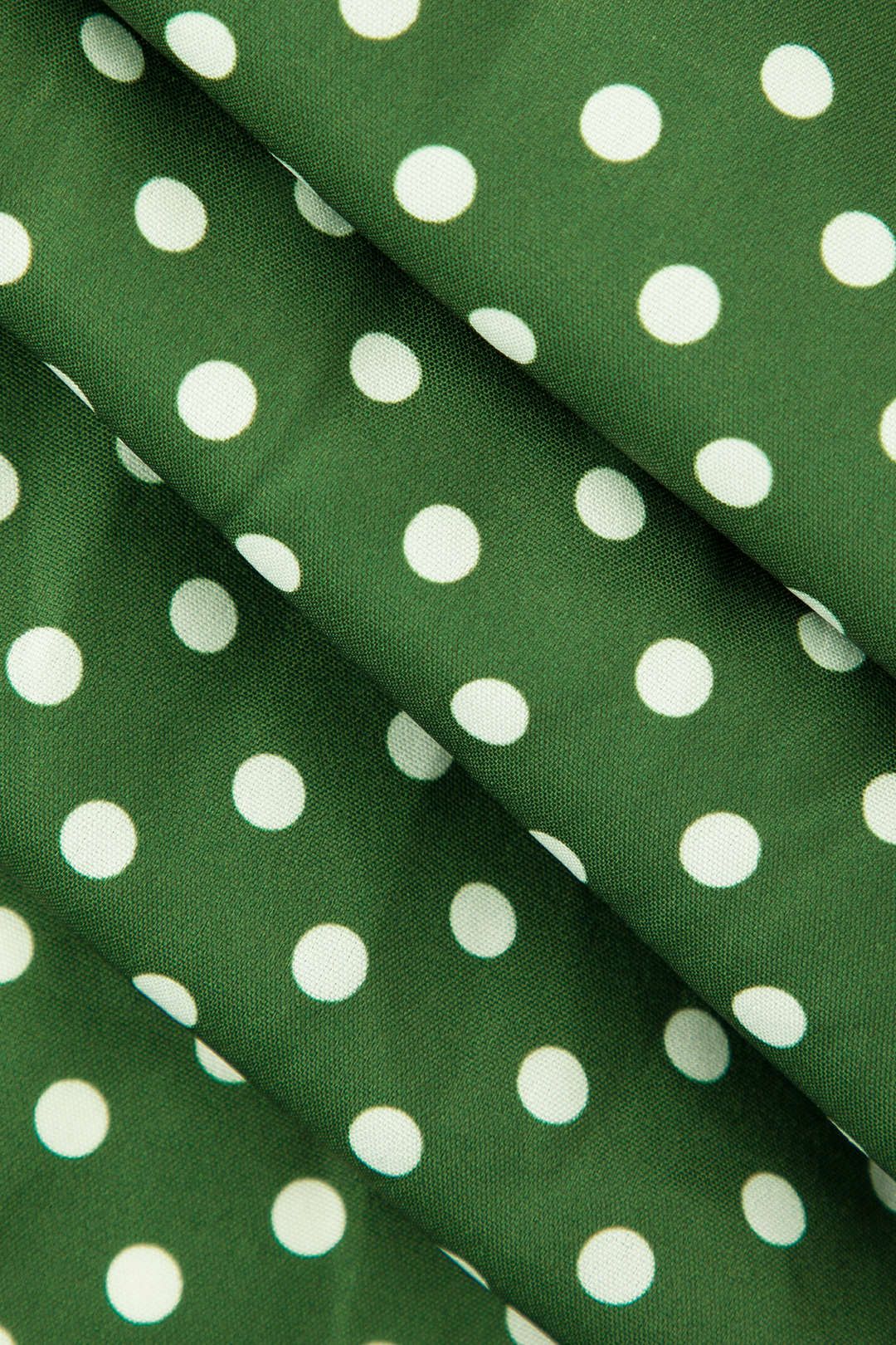 Polka Dot Asymmetric Wrap Midi Dress sold by Micas product image thumbnail 3