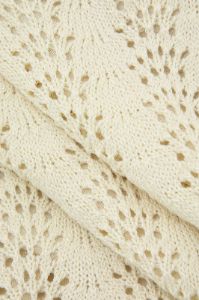 Openwork Knit Ruffle Mini Skirt sold by Micas