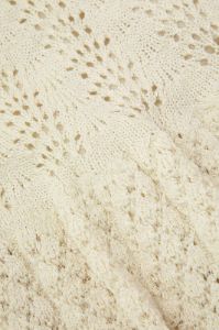 Openwork Knit Ruffle Mini Skirt sold by Micas