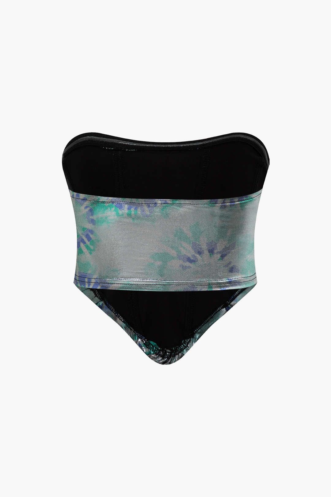 Printed Corset Top And Slit Back Maxi Skirt Set sold by Micas product image thumbnail 4