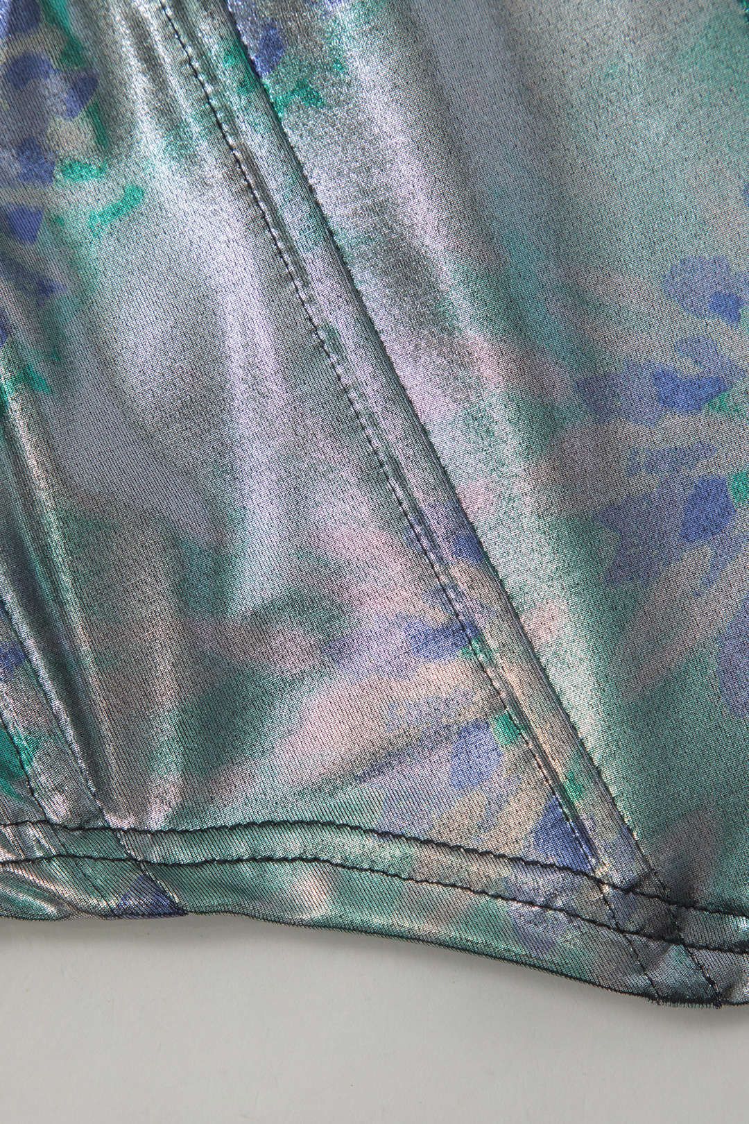 Printed Corset Top And Slit Back Maxi Skirt Set sold by Micas product image thumbnail 6