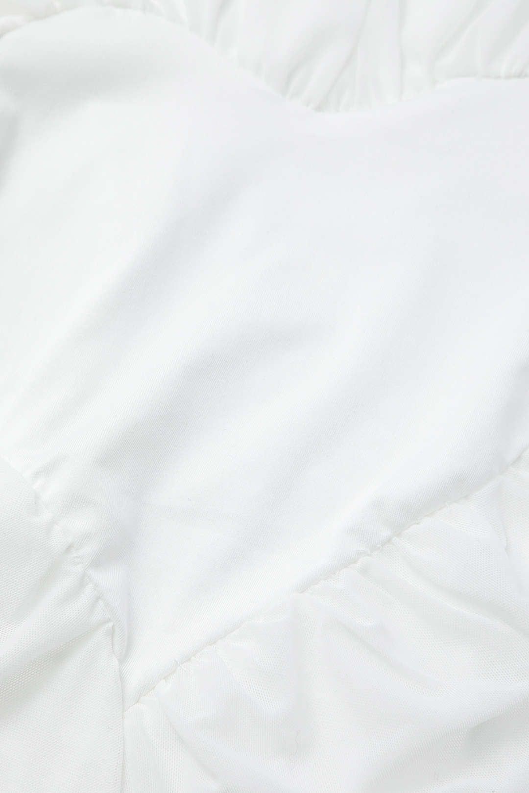 Heart-shaped Asymmetric Bell Sleeve Mesh Top sold by Micas product image thumbnail 3