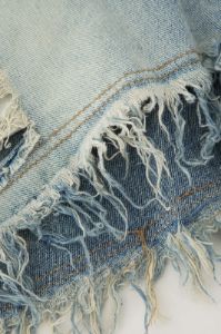 Frayed Distressed Denim Shorts sold by Micas