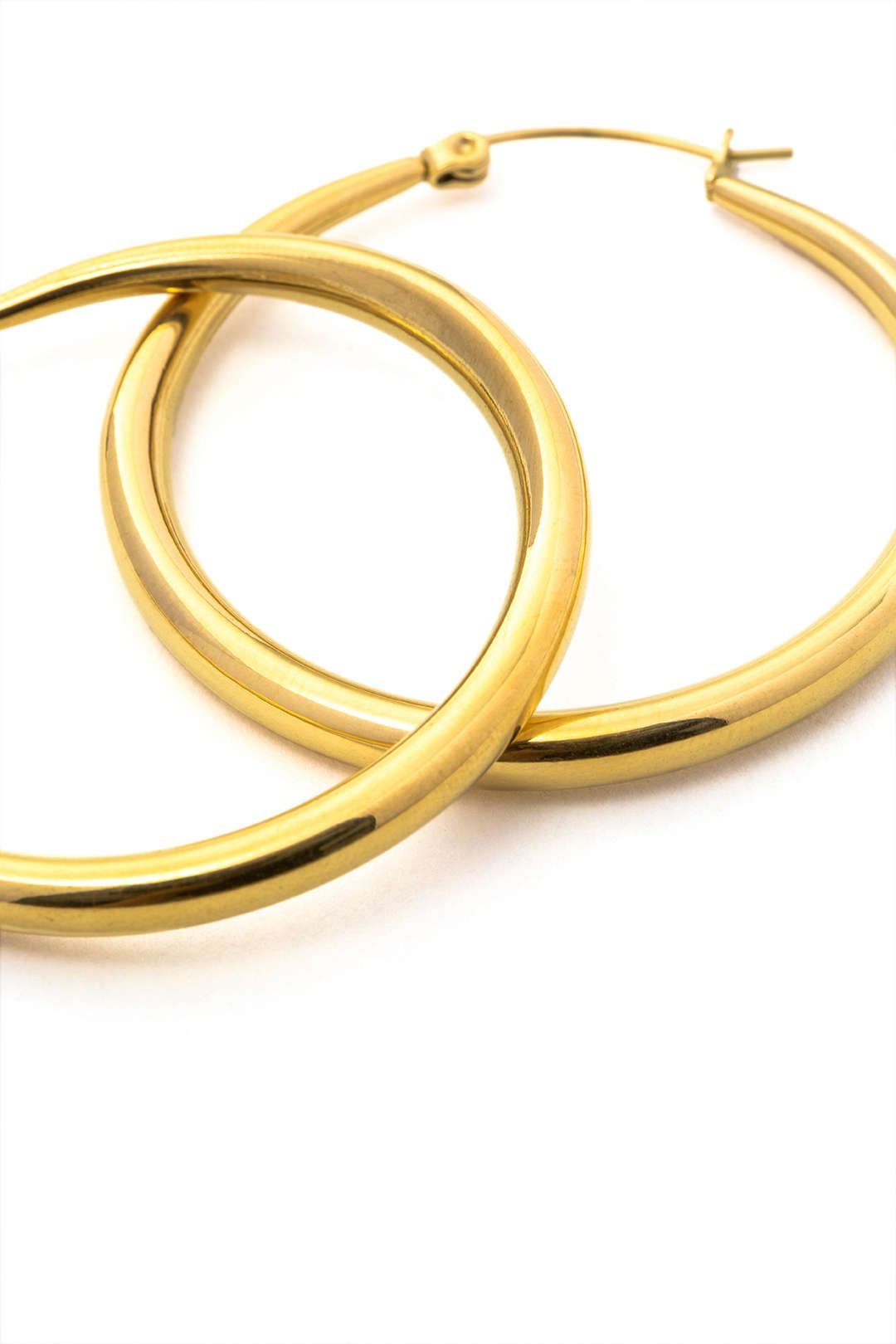 Gold Hoop Earrings sold by Micas product image thumbnail 5