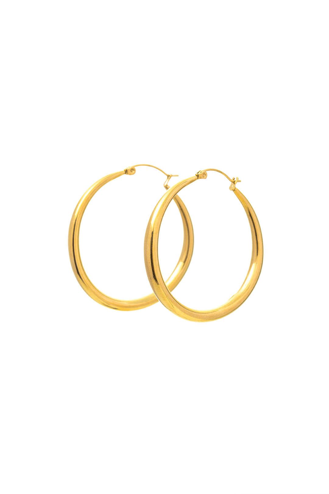 Gold Hoop Earrings sold by Micas