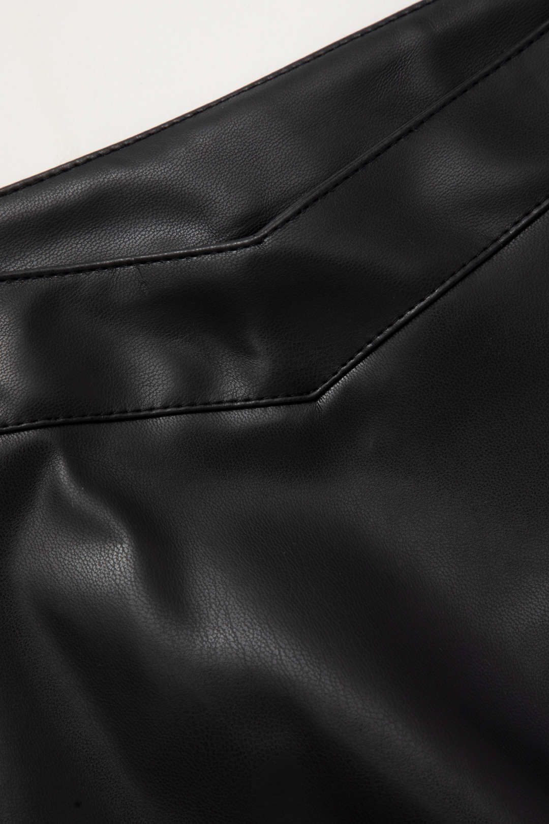 Faux Leather A-line Mini Skirt sold by Micas product image thumbnail 4