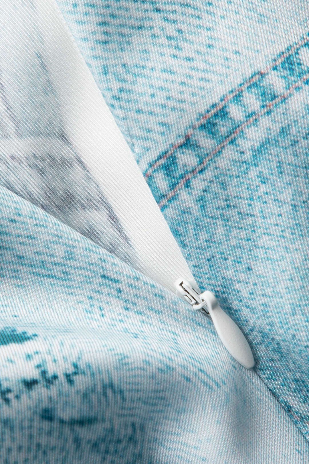 Denim Print A-line Midi Skirt sold by Micas product image thumbnail 4