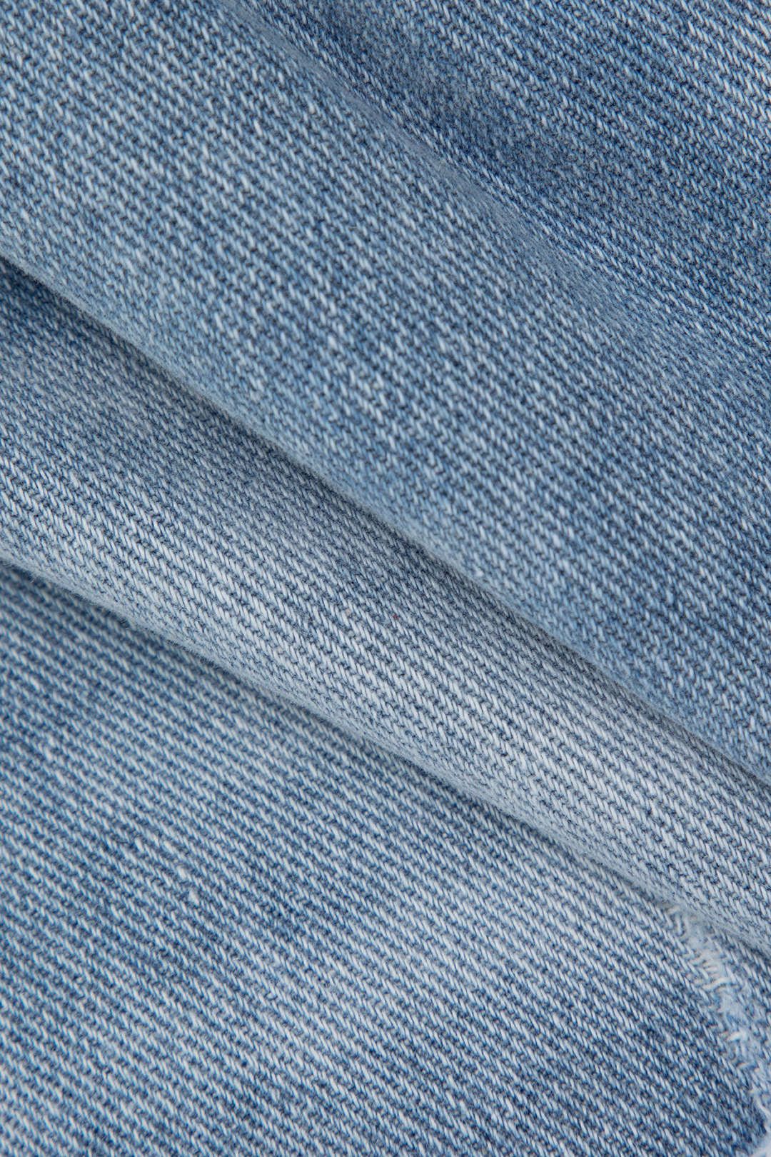 Frayed Destroyed Denim Straight Leg Shorts sold by Micas product image thumbnail 3