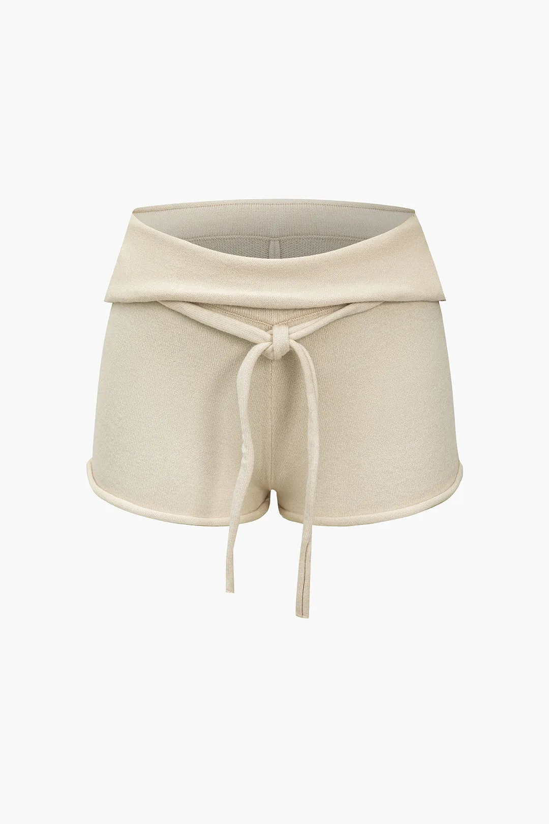 Solid Drawstring Sweater Shorts sold by Micas