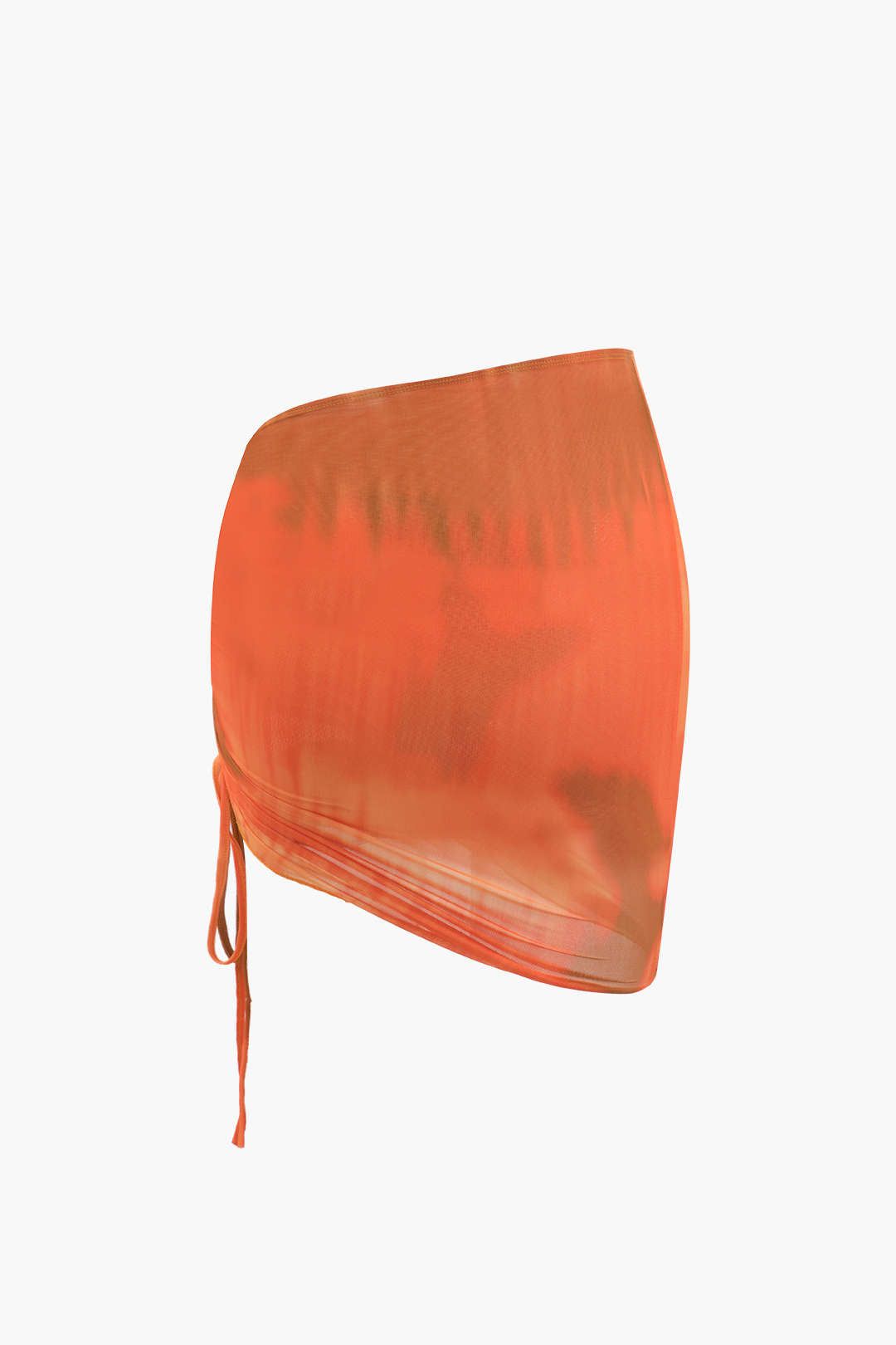 Tie Dye Mesh Knot Front Top And Asymmetric Mini Skirt Set sold by Micas product image thumbnail 5