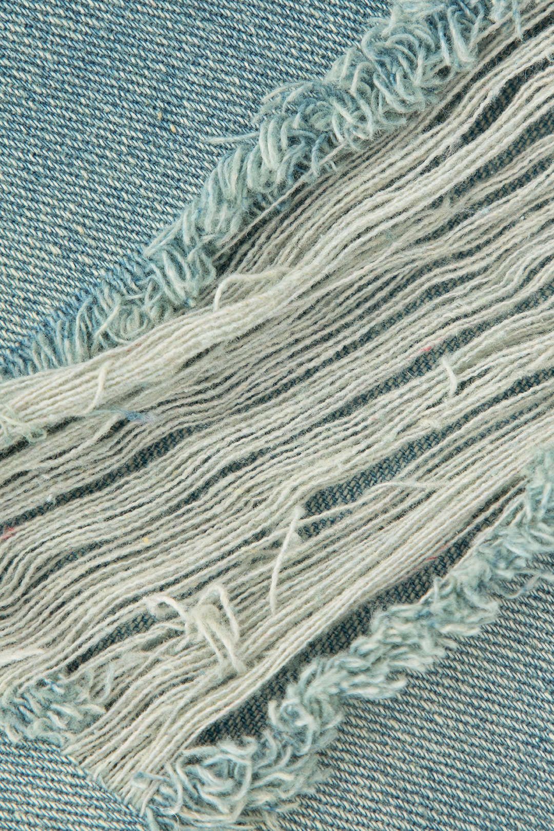 Frayed Destroyed Denim Mini Skirt sold by Micas product image thumbnail 3