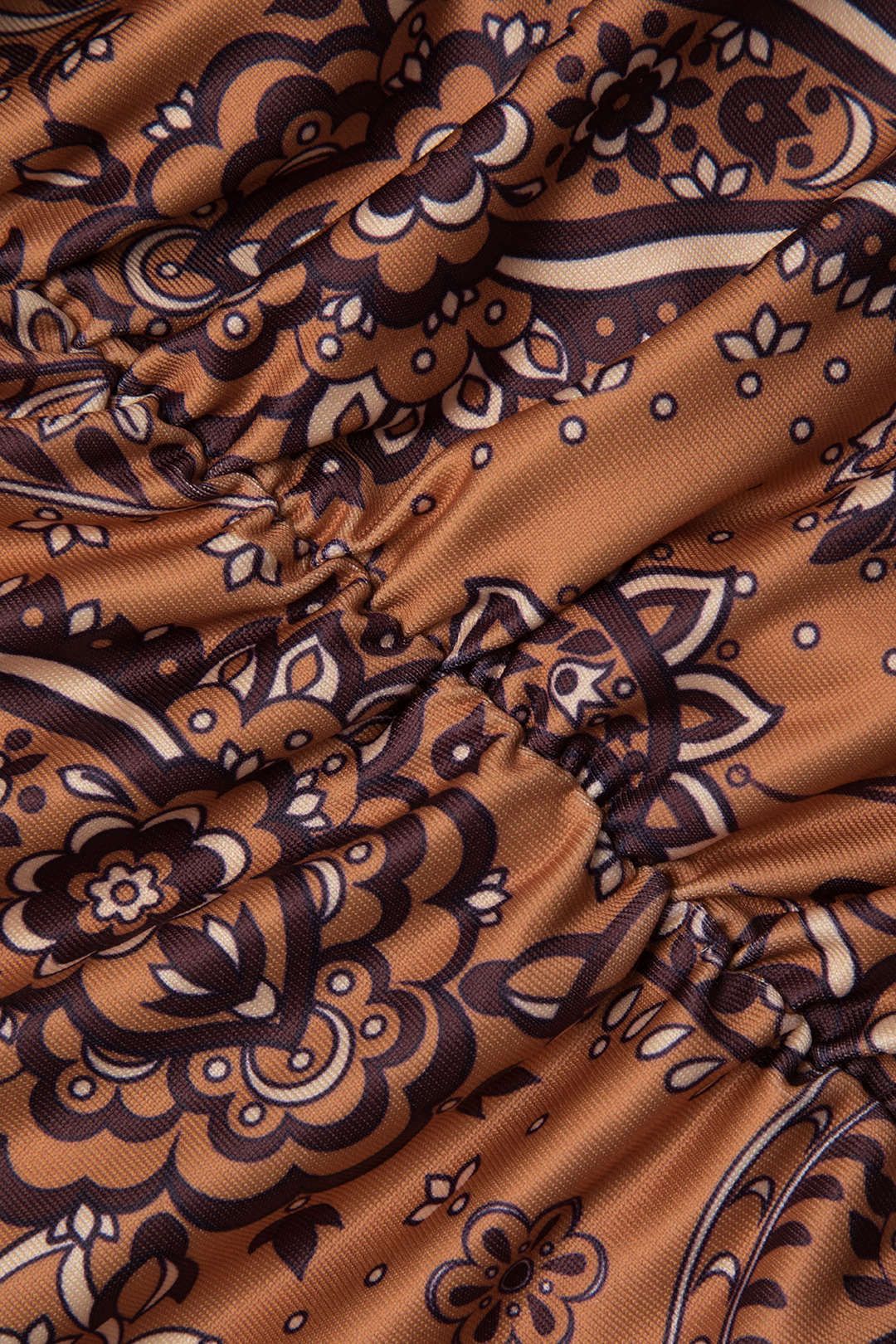 Paisley Print Keyhole Halter Backless Mini Dress sold by Micas product image thumbnail 6