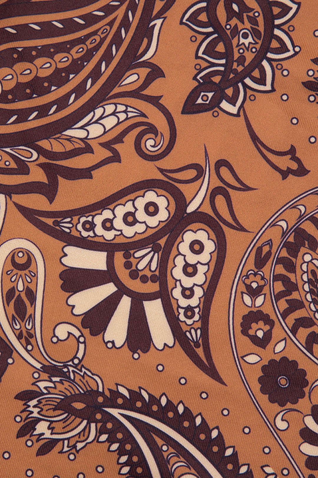 Paisley Print Keyhole Halter Backless Mini Dress sold by Micas product image thumbnail 4