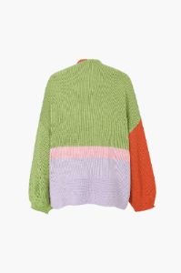Color Block Oversized Cardigan sold by Micas