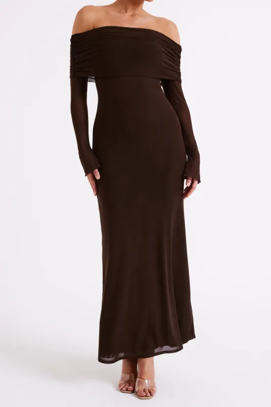 Wraped Off Shoulder Maxi Dress sold by Micas