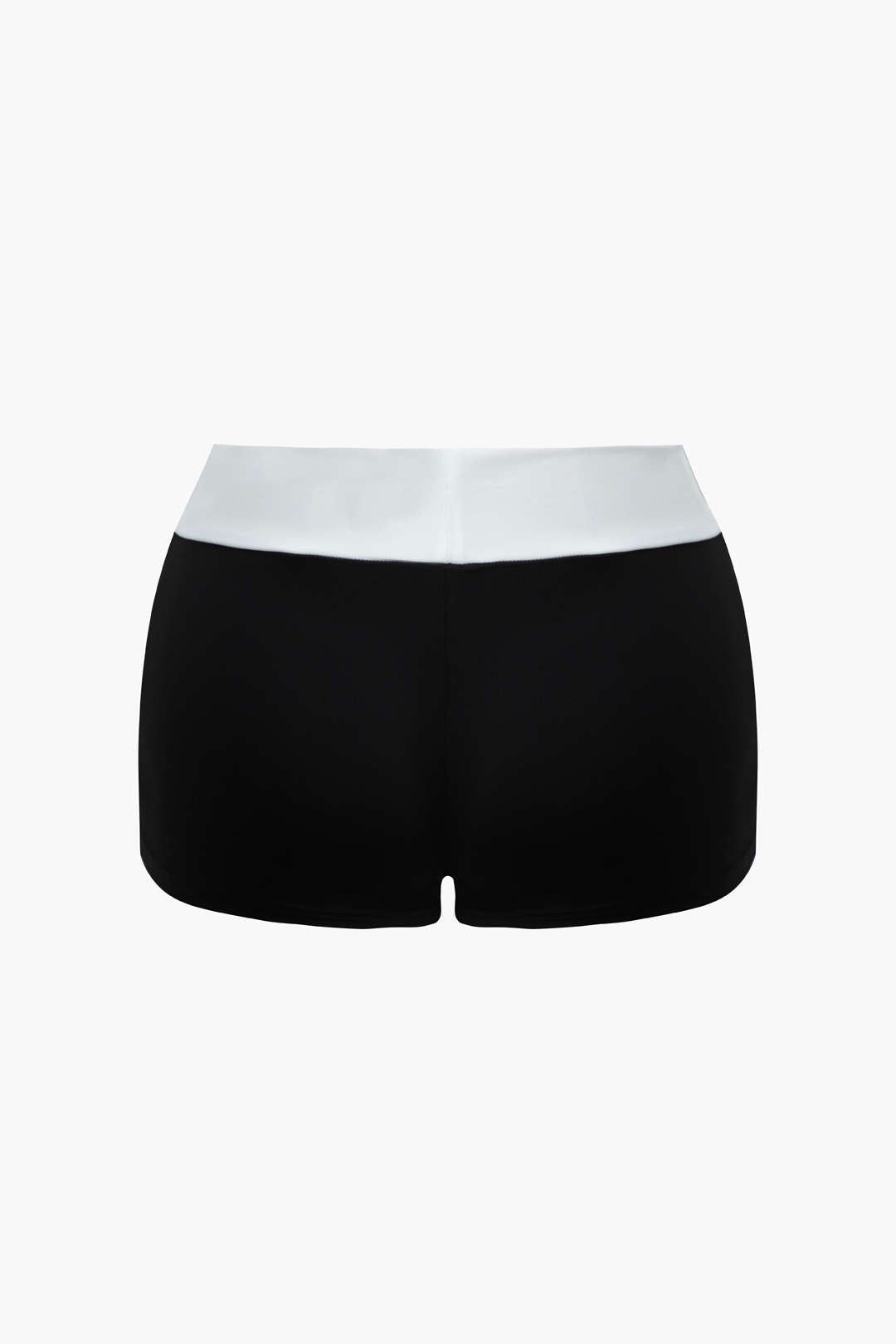 Contrast Off Shoulder Tie Side Long Sleeve Top And Shorts Set sold by Micas product image thumbnail 5