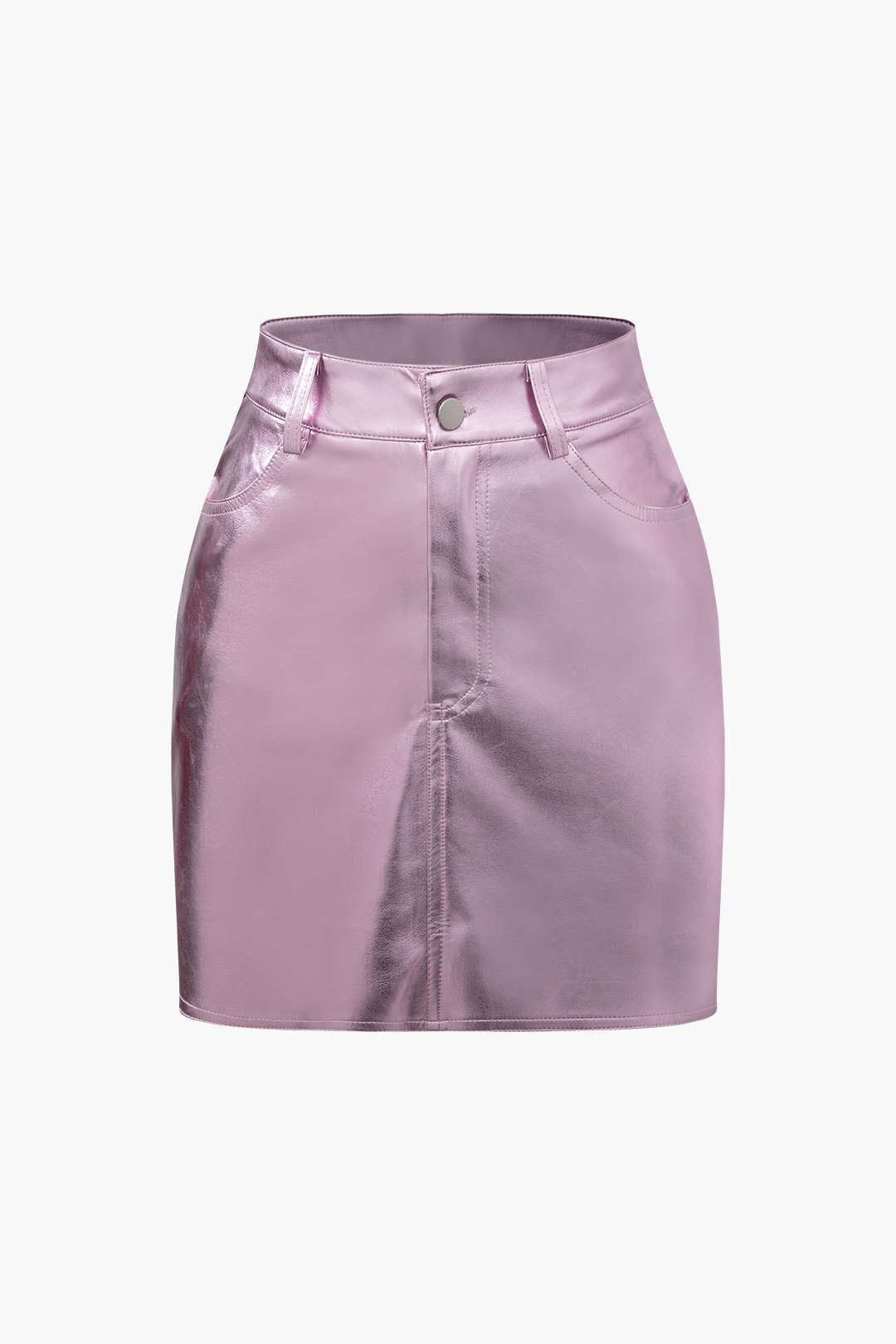 Faux Leather Pocket Mini Skirt | Parallel