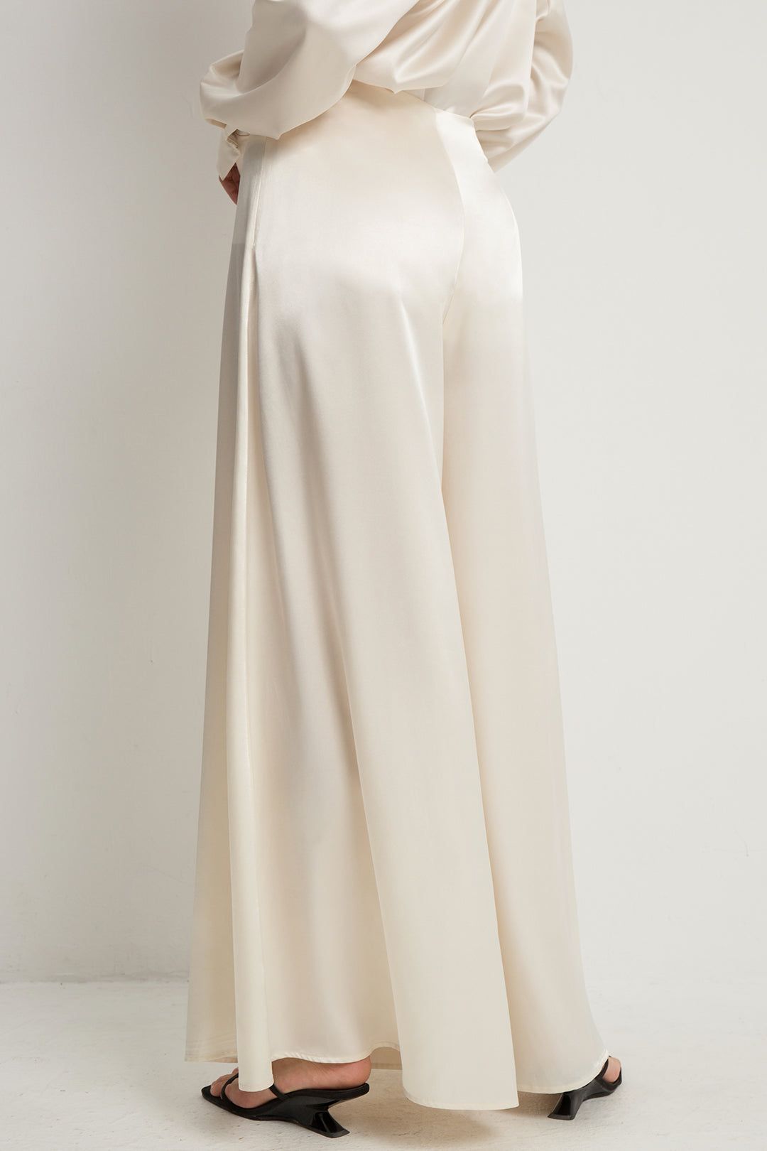 Solid Satin Wide Leg Pants sold by Micas product image thumbnail 5