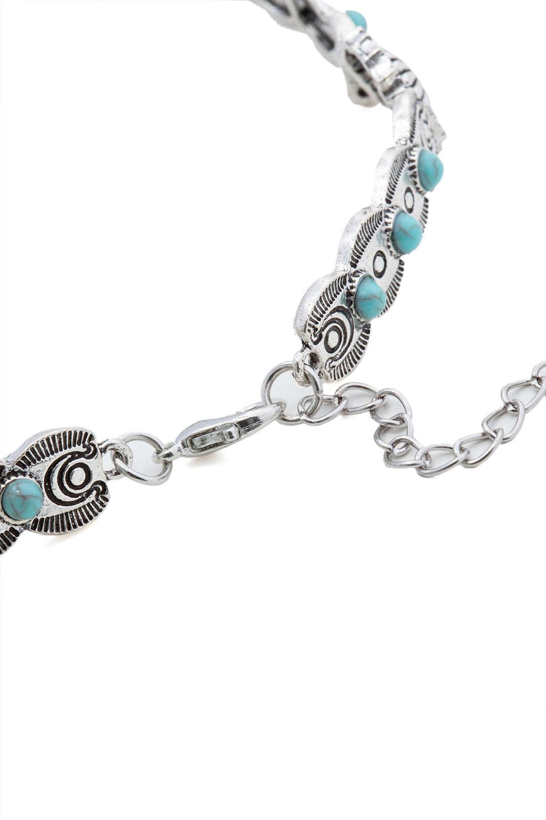 Turquoise Decor Choker Necklace sold by Micas product image thumbnail 2