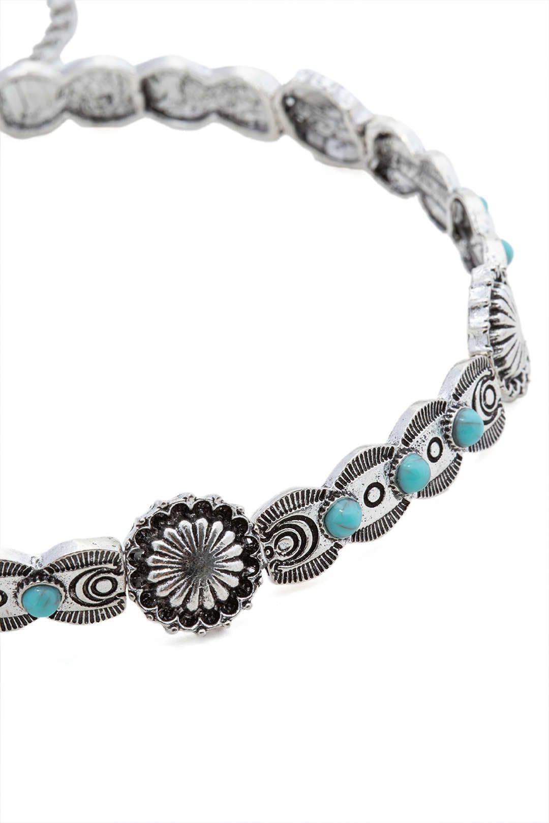 Turquoise Decor Choker Necklace sold by Micas product image thumbnail 3