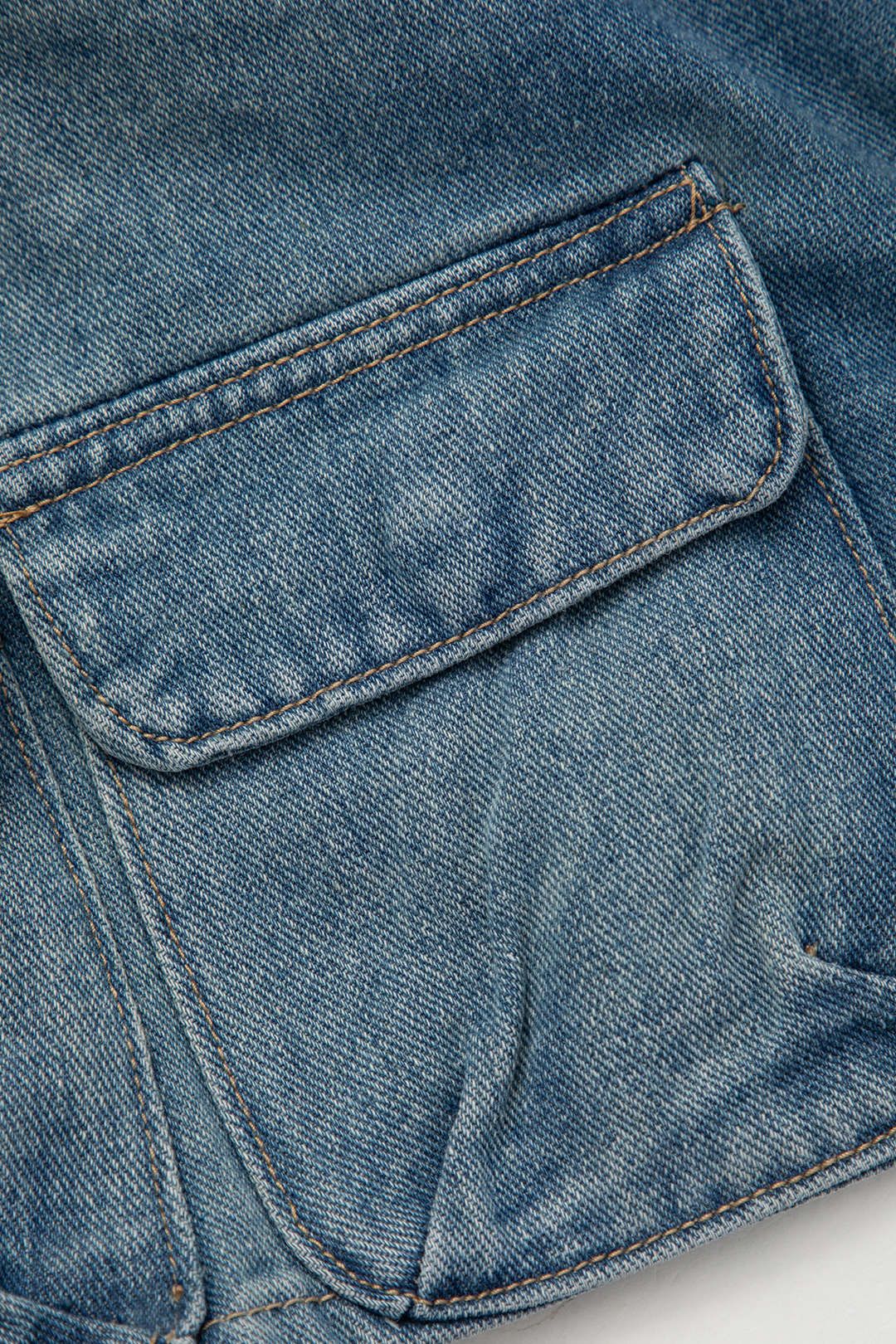 Denim Cargo Mini Skirt sold by Micas product image thumbnail 4