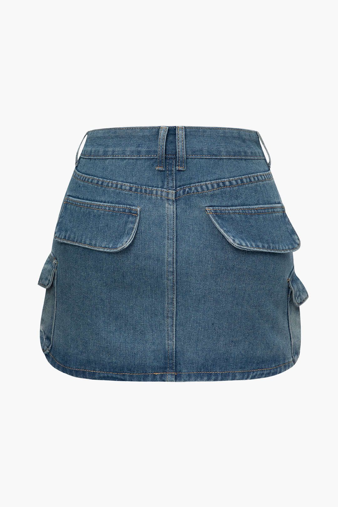 Denim Cargo Mini Skirt sold by Micas product image thumbnail 2