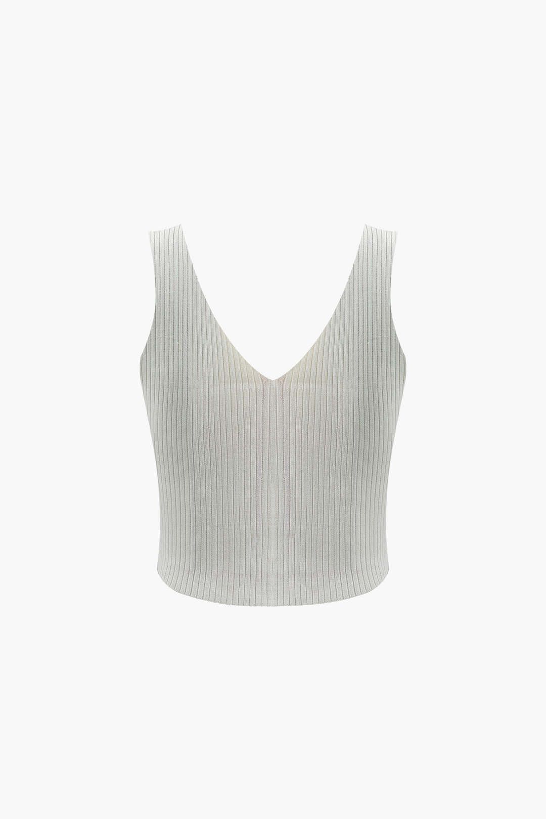 V-neck Twist Front Knit Cami Top sold by Micas product image thumbnail 2