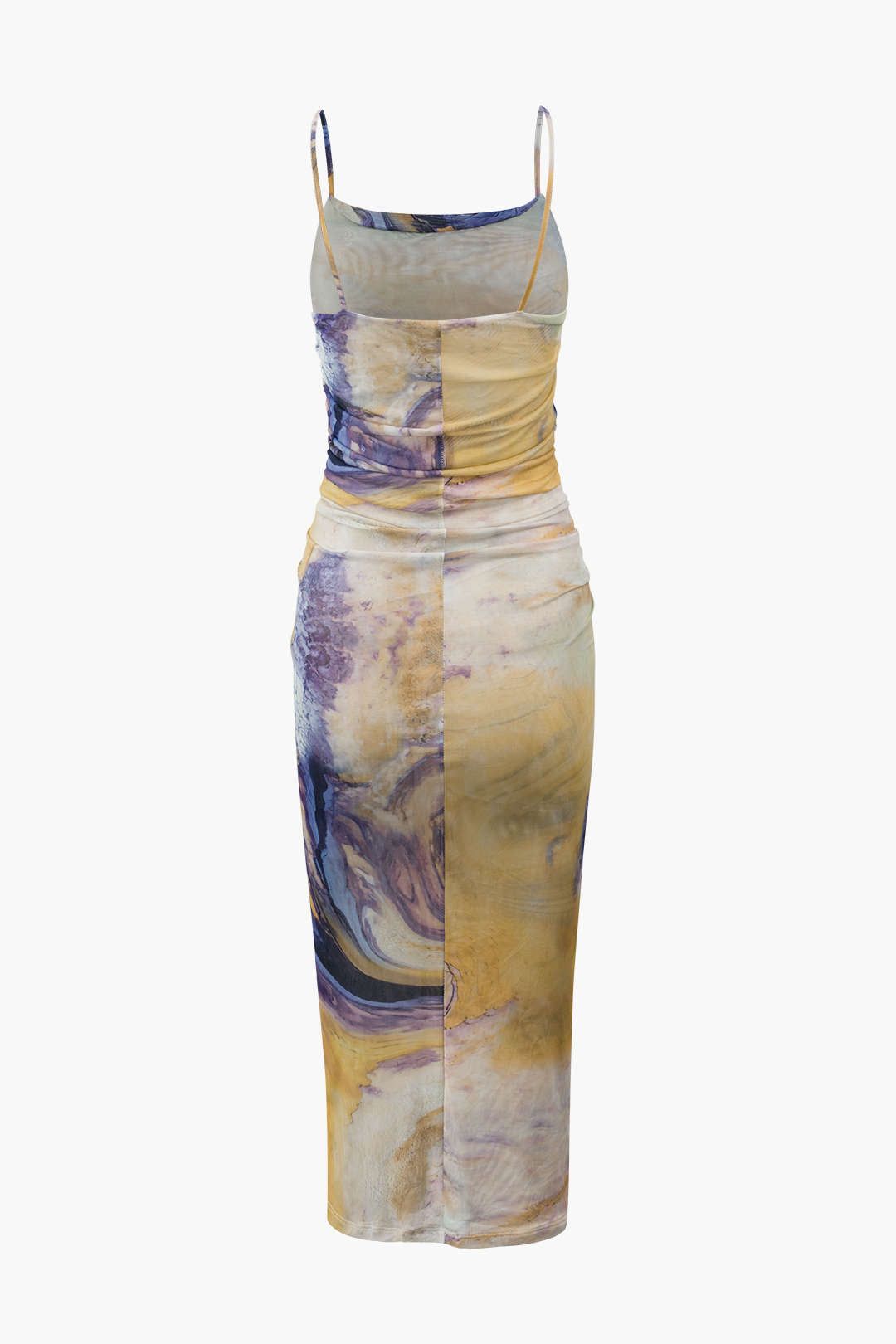 Abstract Print Mesh Midi Dress sold by Micas product image thumbnail 2