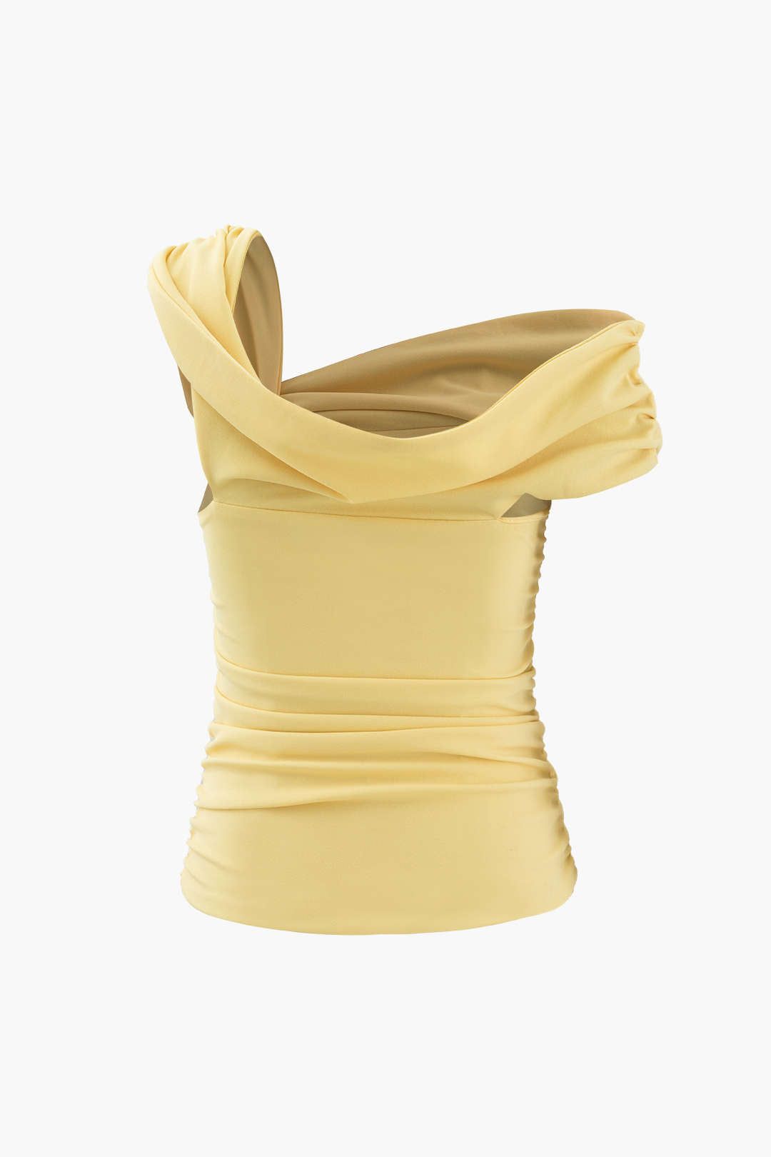 Asymmetric Shoulder Ruched Top sold by Micas product image thumbnail 2