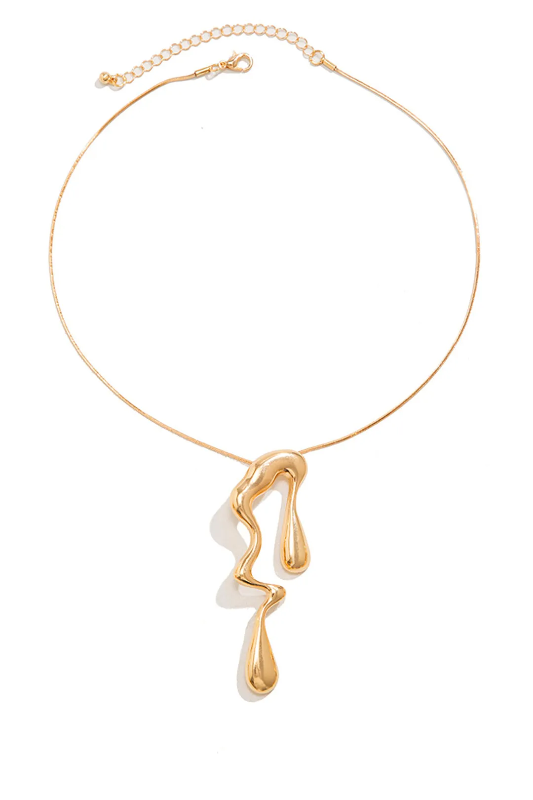 Metal Uregelmæssig Teardrop Liquid Design halskæde sold by Micas product image thumbnail 3