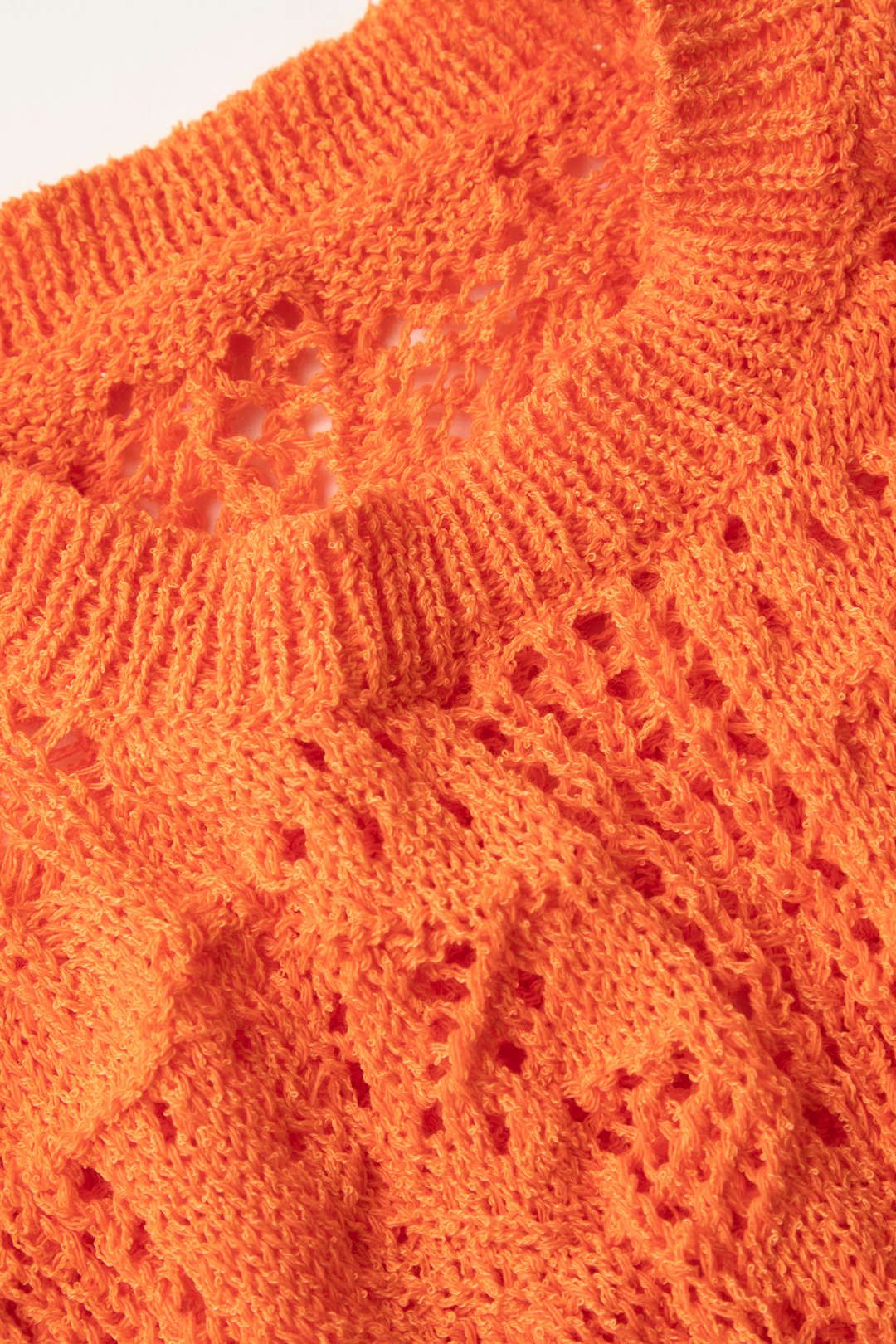 Beaded Hem Openwork Knit Tank Top sold by Micas product image thumbnail 3