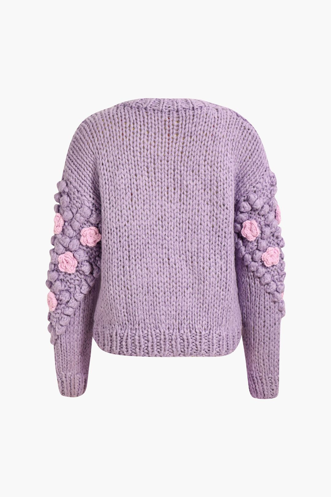 Flower Pom-pom Knit Cardigan sold by Micas product image thumbnail 4