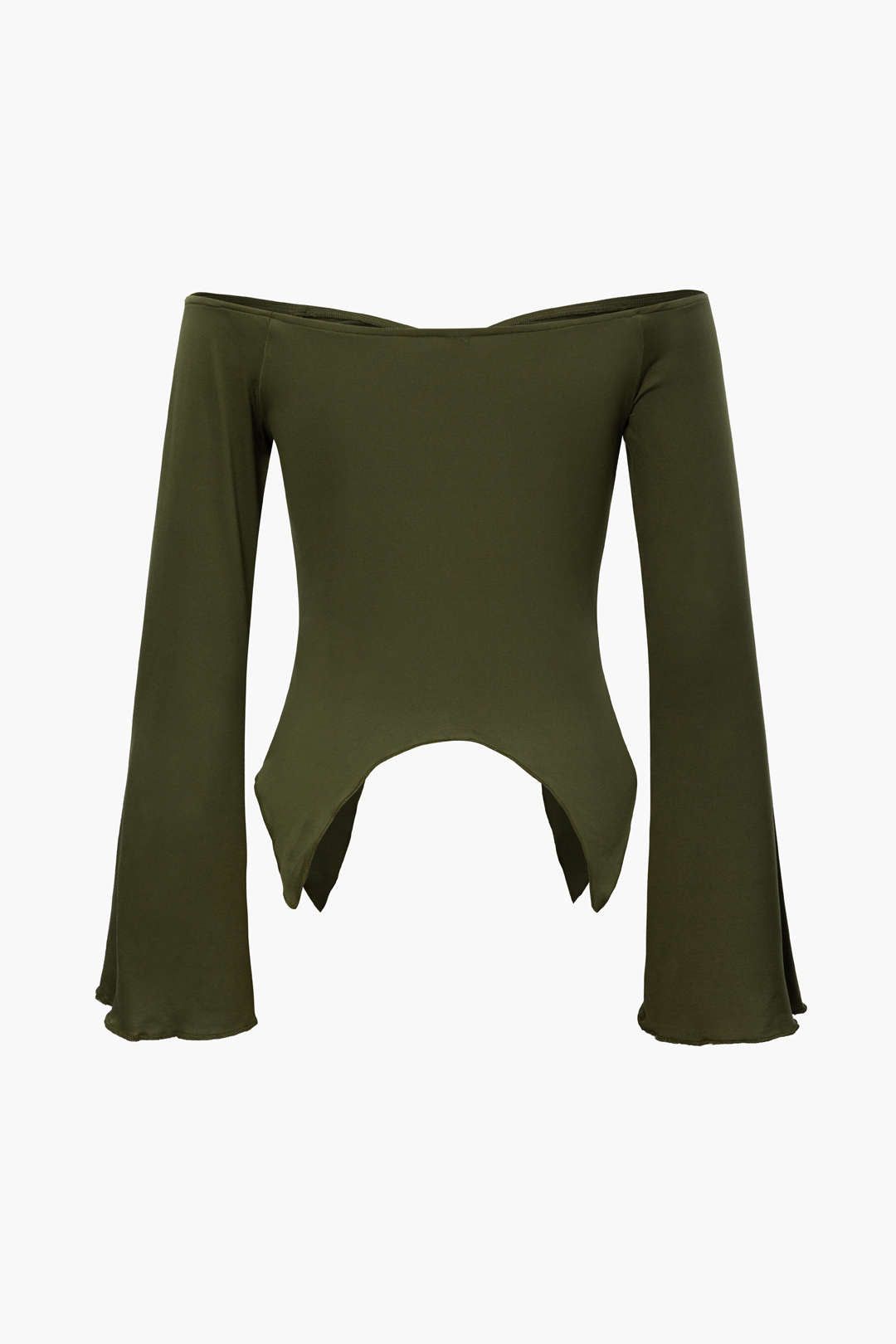 Off The Shoulder Ruched Long Sleeve Top sold by Micas product image thumbnail 3