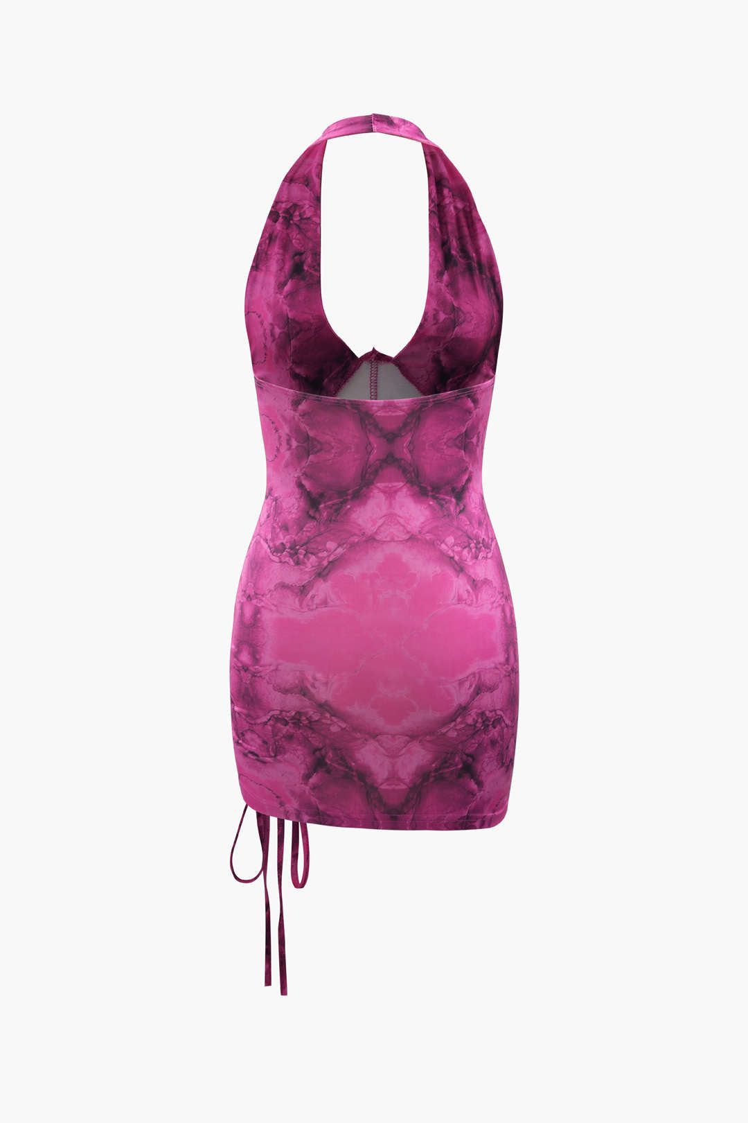 Abstract Print Halter Bodycon Mini Dress sold by Micas product image thumbnail 2