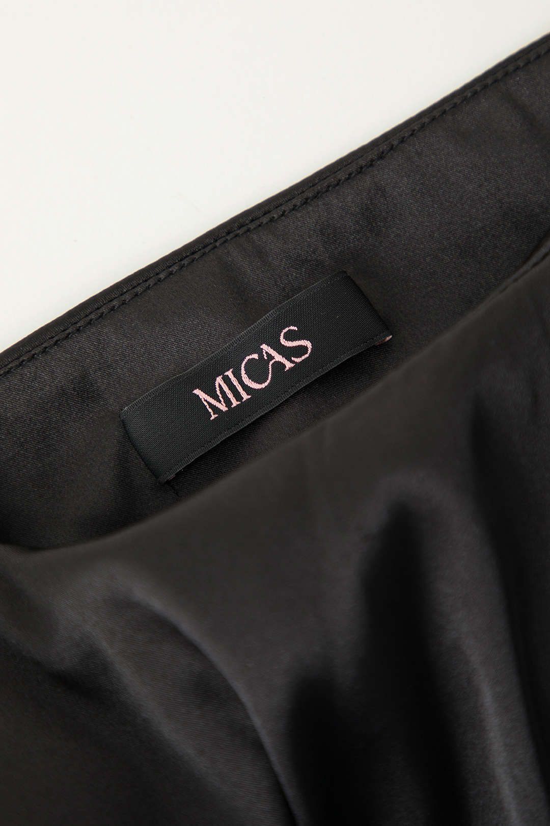 Ruched Asymmetric Satin Midi Skirt sold by Micas product image thumbnail 6