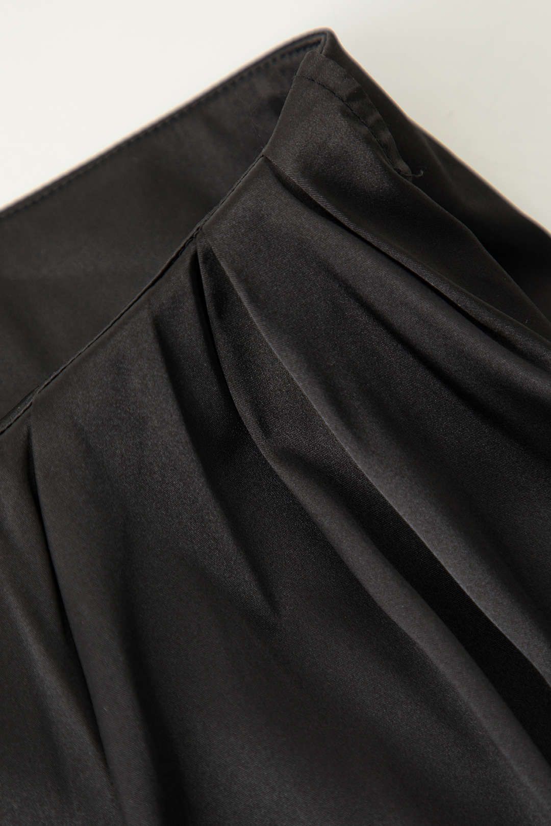 Ruched Asymmetric Satin Midi Skirt sold by Micas product image thumbnail 3