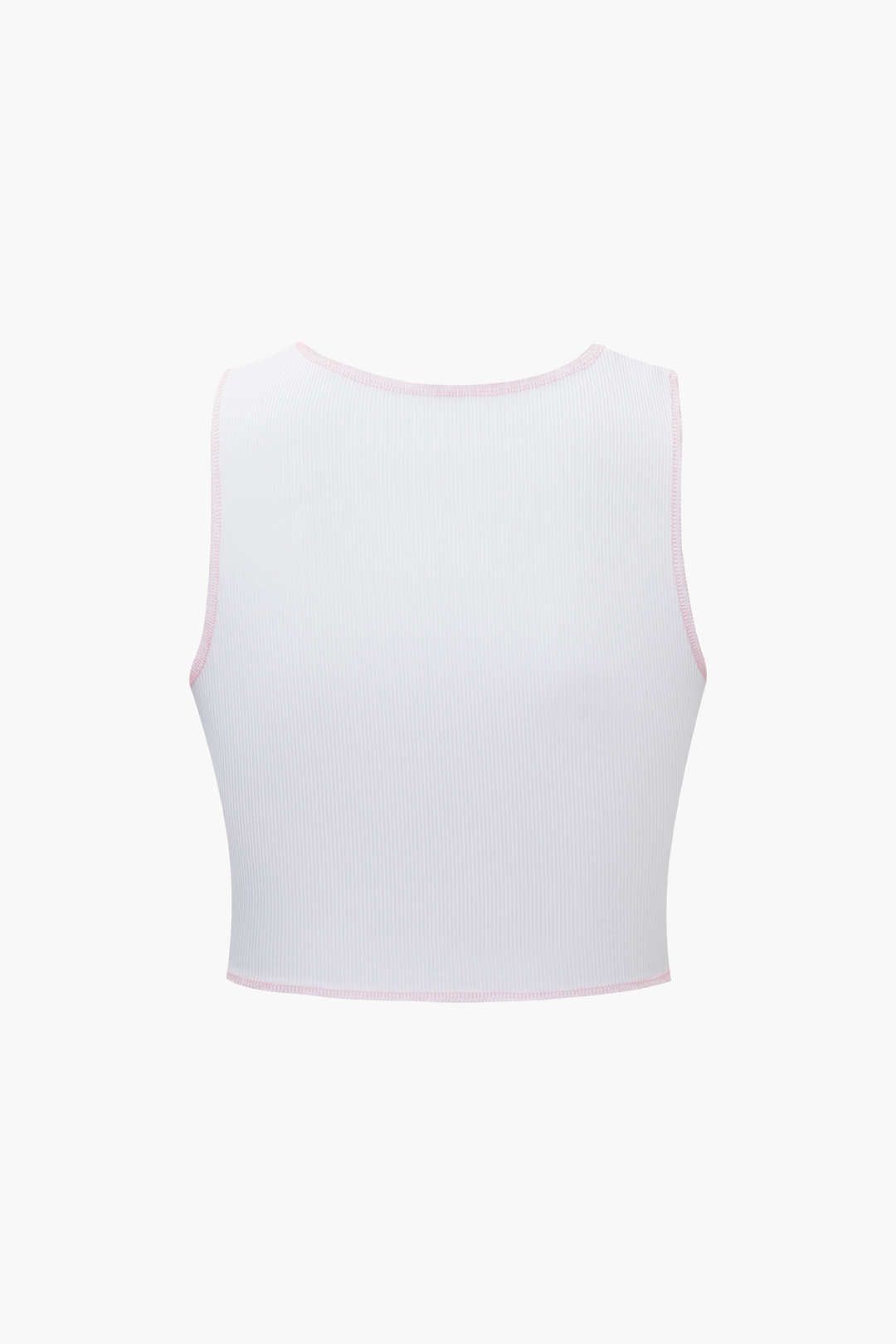 Heart-shaped Cut Out Crop Tank Top sold by Micas product image thumbnail 2