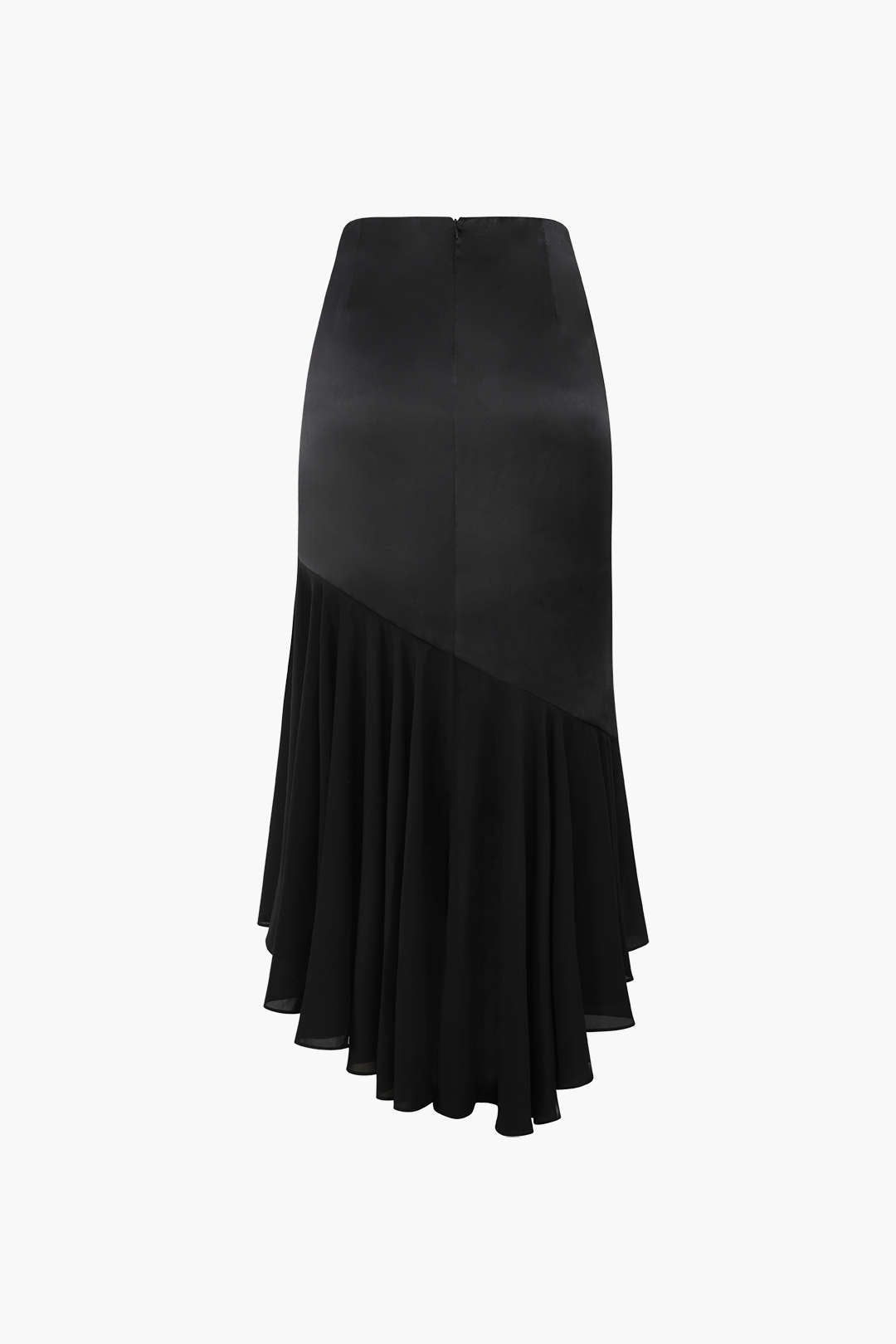 Asymmetrical Hem Satin Mermaid Skirt sold by Micas product image thumbnail 2