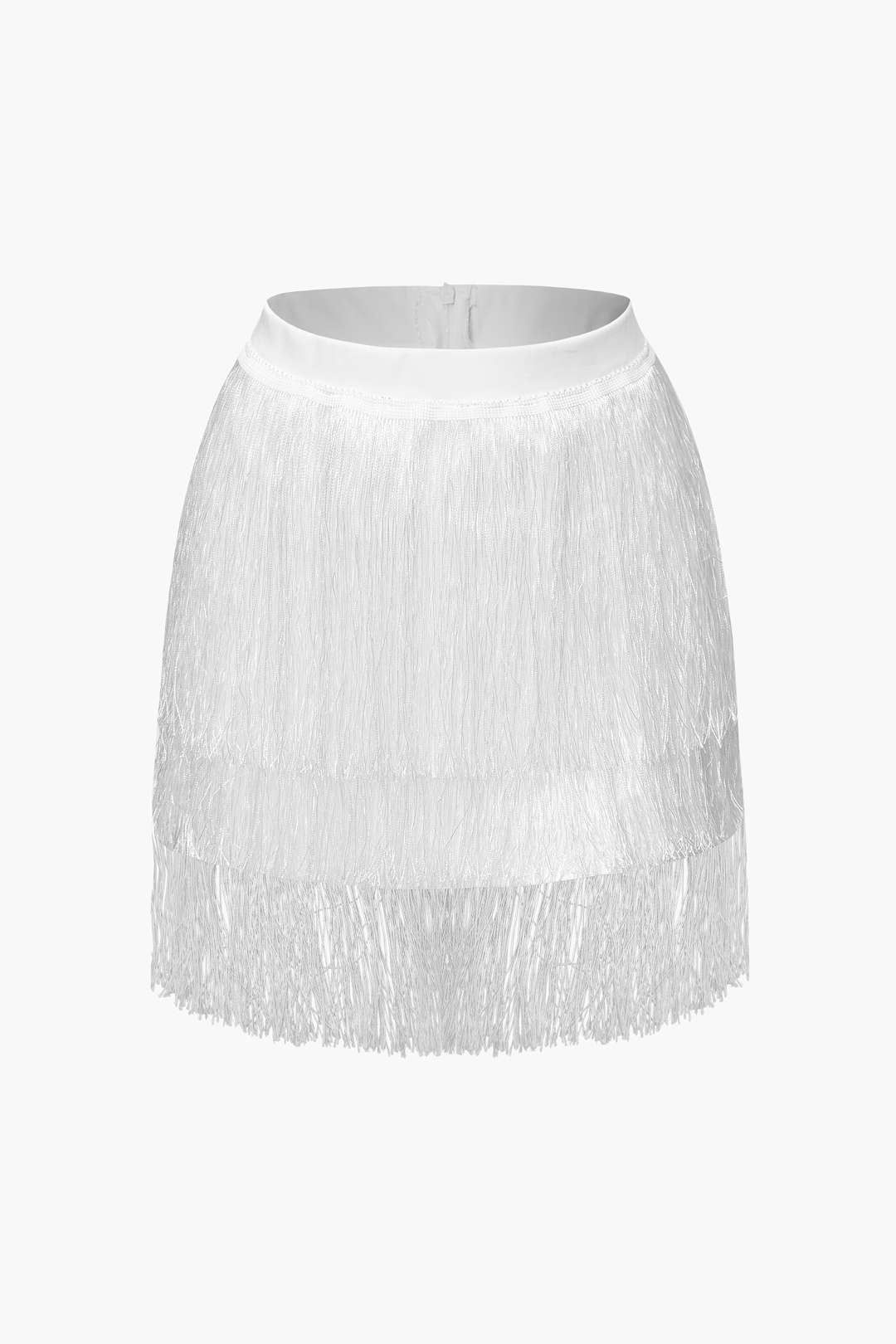 Fringe Cami Top And Tiered Mini Skirt Set sold by Micas product image thumbnail 3