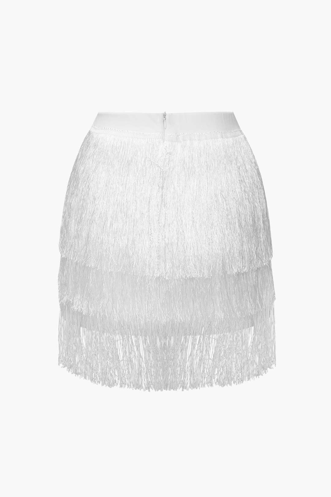 Fringe Cami Top And Tiered Mini Skirt Set sold by Micas product image thumbnail 5