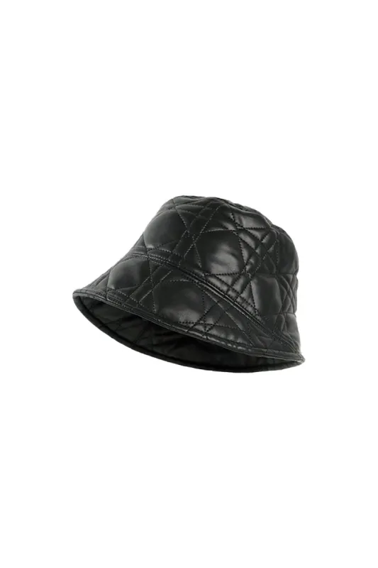 Faux Leather Hat sold by Micas