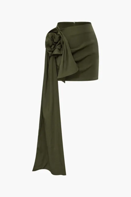 Solid Rosette mini nederdel sold by Micas