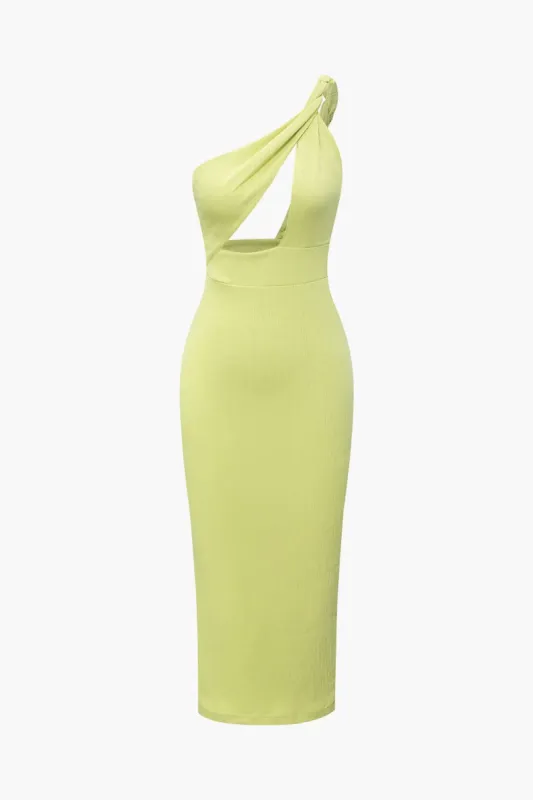 One Shoulder Cut Out Midi Dress sold by Micas