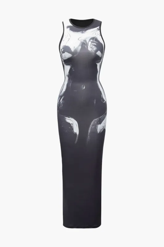 Tie Dye Sleeveless Maxi Dress sold by Micas